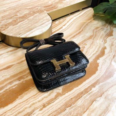 wholesale quality hermes constance 19 shinny niloticus crocodile 89 noir ghd